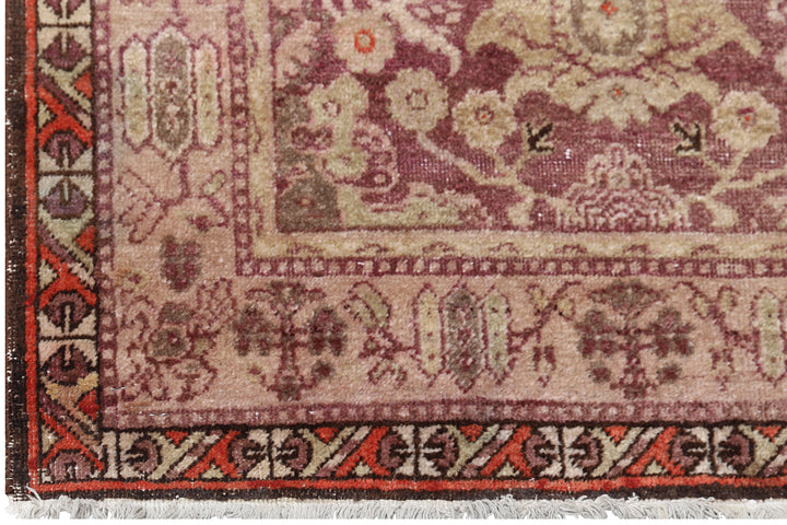 3'x17' Vintage Rare Runner Rug | Antique Samarkand Runner Rug
