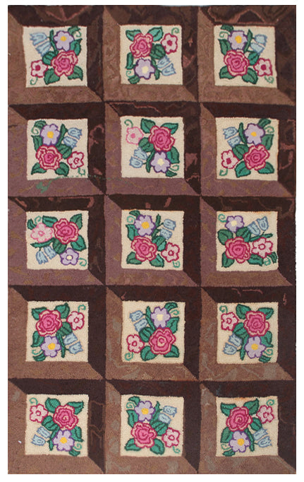 Vintage American Hooked Rug