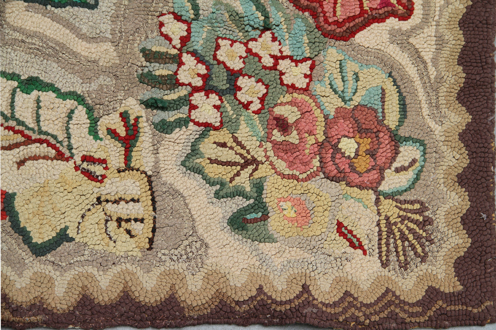 Vintage American Hook Rug