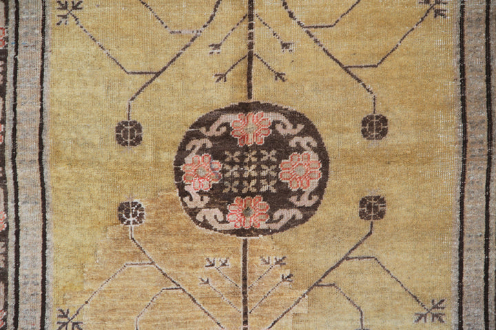 Vintage Wool Rug | Samarkand Khotan Area Rug