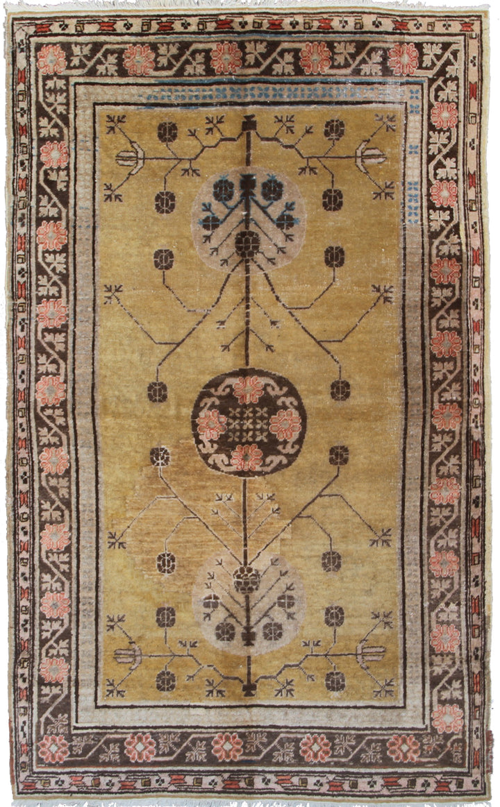 Vintage Wool Rug | Samarkand Khotan Area Rug
