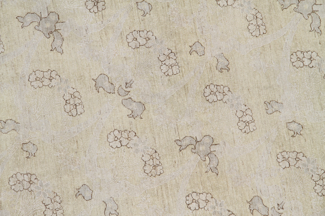 10'x14' Fine Quality Luxurious Ariana Transitional Large Hand Knotted Wool Area Rug