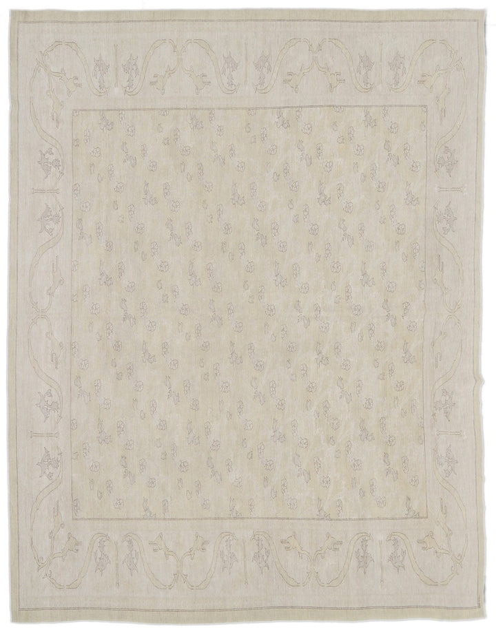 10'x14' Fine Quality Luxurious Ariana Transitional Large Hand Knotted Wool Area Rug