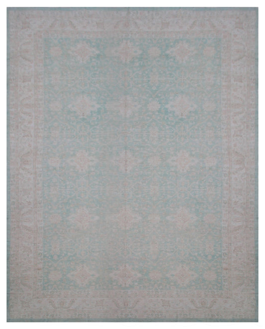 21x30 Large Palace Size Green Ariana Traditional Rug