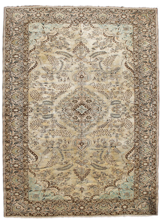 9.03 x  6.07 One Of A Kind Hand Knotted Silk Rug