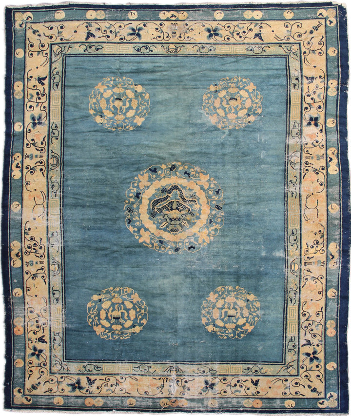 10'x12' Light Blue Peking Vintage Rug