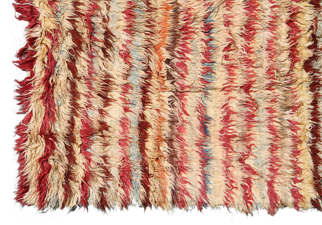 9'x12' Ariana Moroccan Style Striped Multi Soft Shaggy Barchi Rug