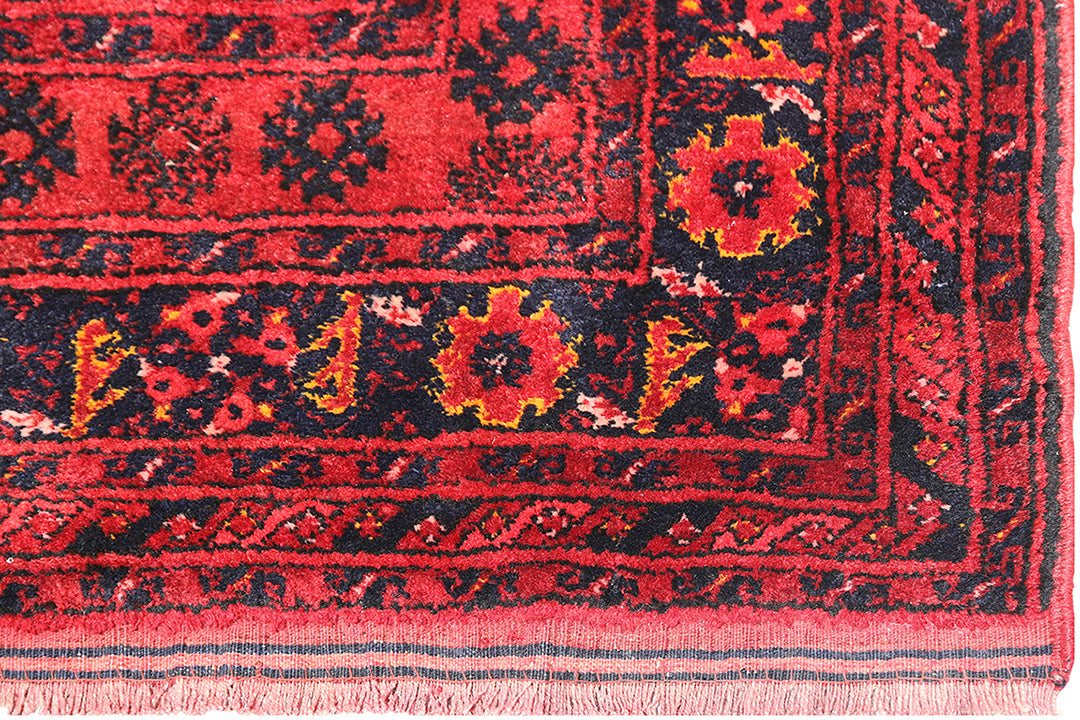 6x9 Red Afghan Bashir Rug