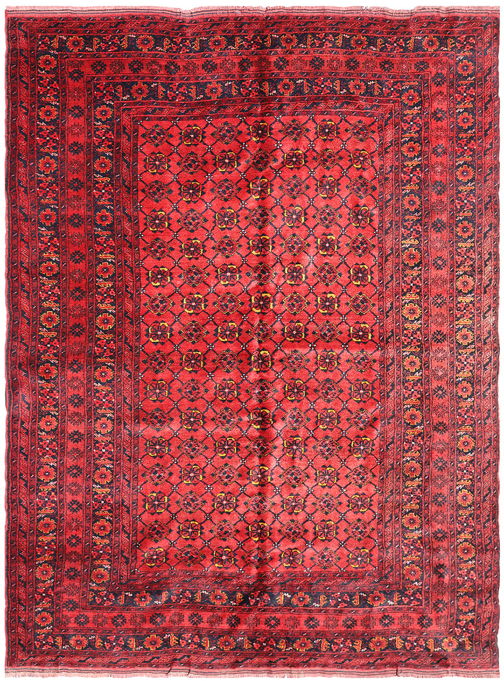 6x9 Red Afghan Bashir Rug