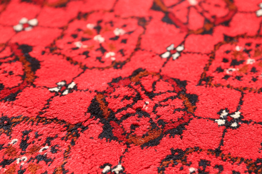 8'x12' Red Afghan Rug | Bashiri Design