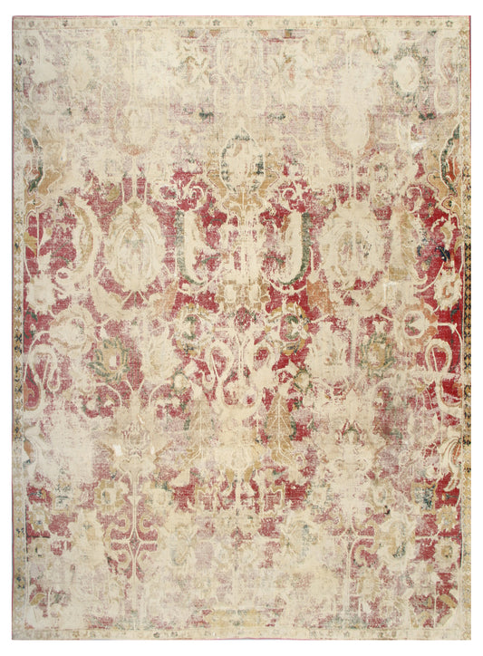 9'x10' 17th. Century Antique Persian Isfahan Rug
