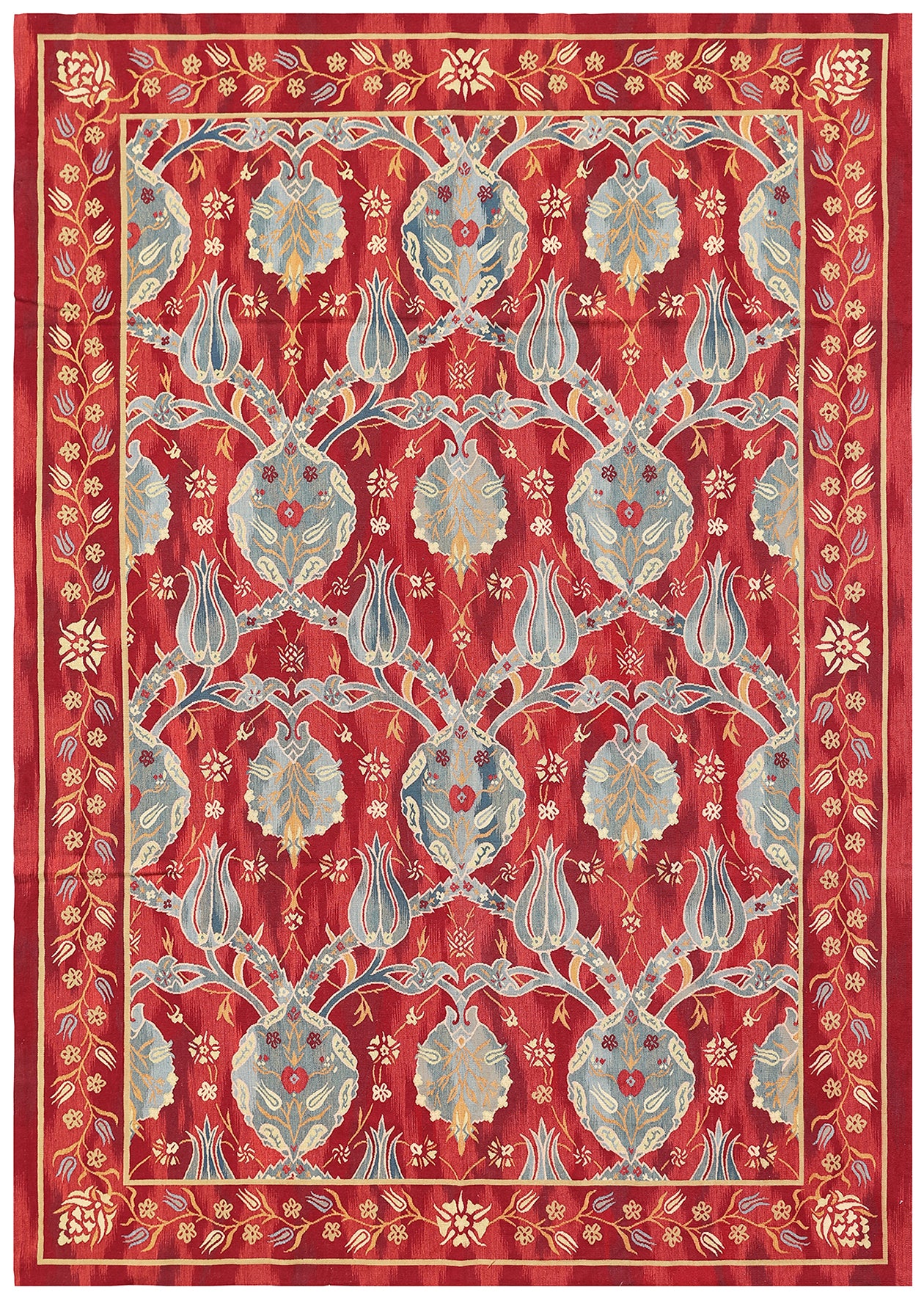 6x9 Red Ariana Kilim Collection