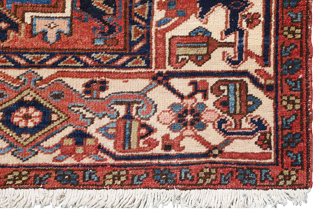8'x12' Vintage Persian Heriz Rug