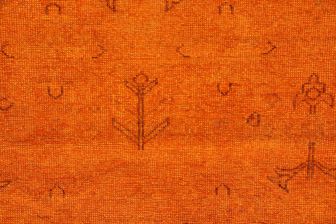 5'x8' Orange Ariana Overdye Rug