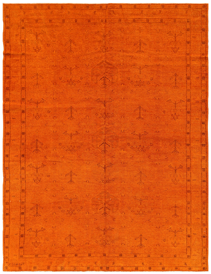 5'x8' Orange Ariana Overdye Rug