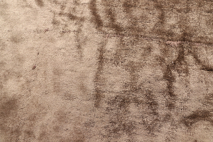 9'x11' Art Deco Rug | Vintage Chinese | Hand-knotted |Brown and Green