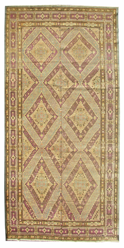 8'x16 Long Antique and Semi Antique Rug
