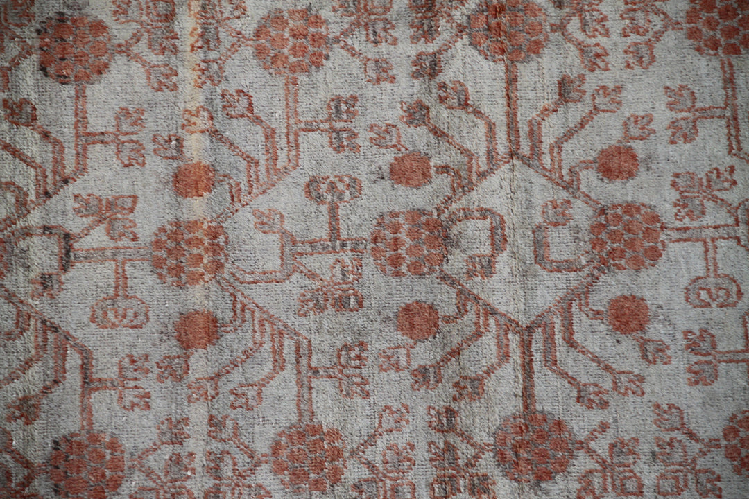 8'x16' Antique Samarkand Pomegranate Design Rug