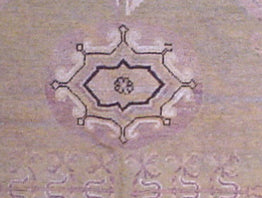9.05 x 4.06 Rare Green And Purple Hand-knotted Antique Samarkand Khotan Area Rug