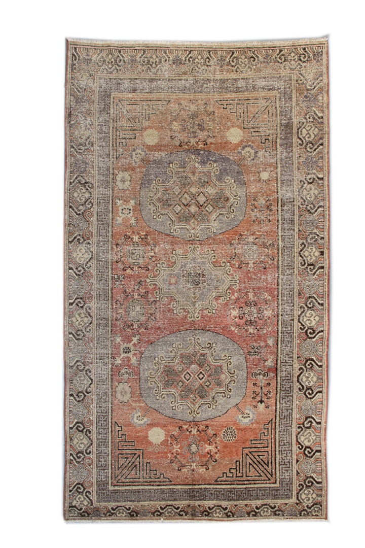 5'x10' Antique Samarkand Medalion Rug