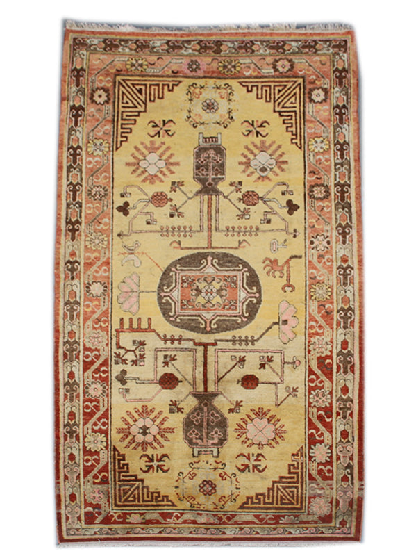 9.03 x 5.01 Antique Samarkand Rug