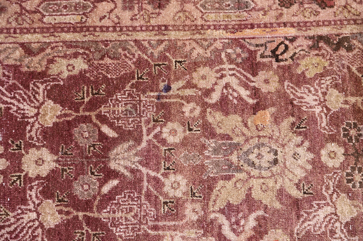 3'x17' Rare Runner Antique Samarkand Rug