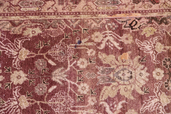 3'x17' Rare Runner Antique Samarkand Rug