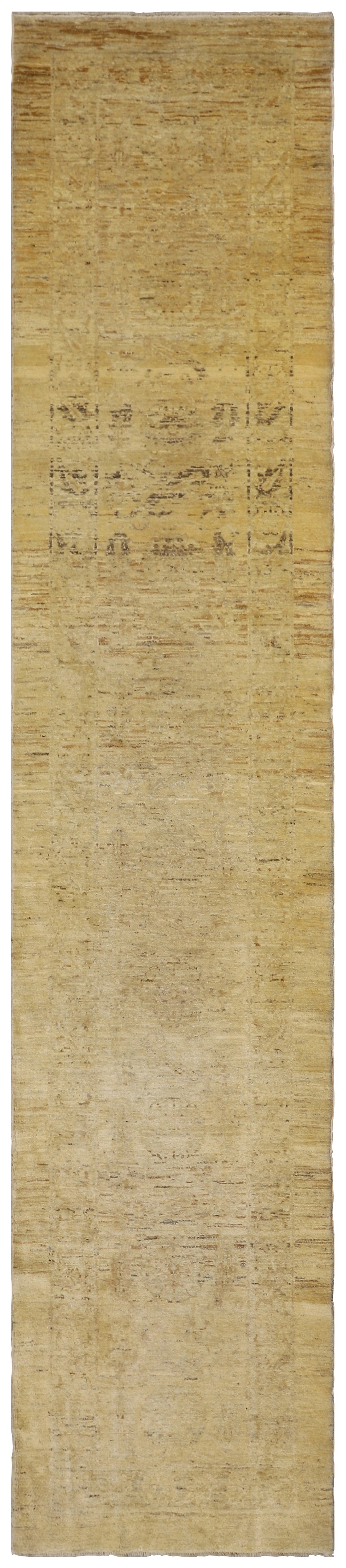3x13 Soft Floral Design Ariana Transitional hand knotted Wool Runner Rug