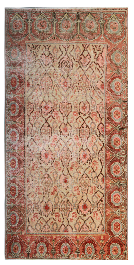 Antique Rug | Samarkand | Hand-knotted Wool Area Rug