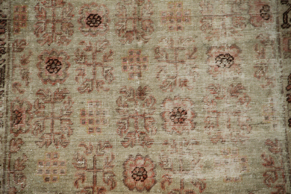 Vintage Wool Area Rug | Antique Samarkand Rug