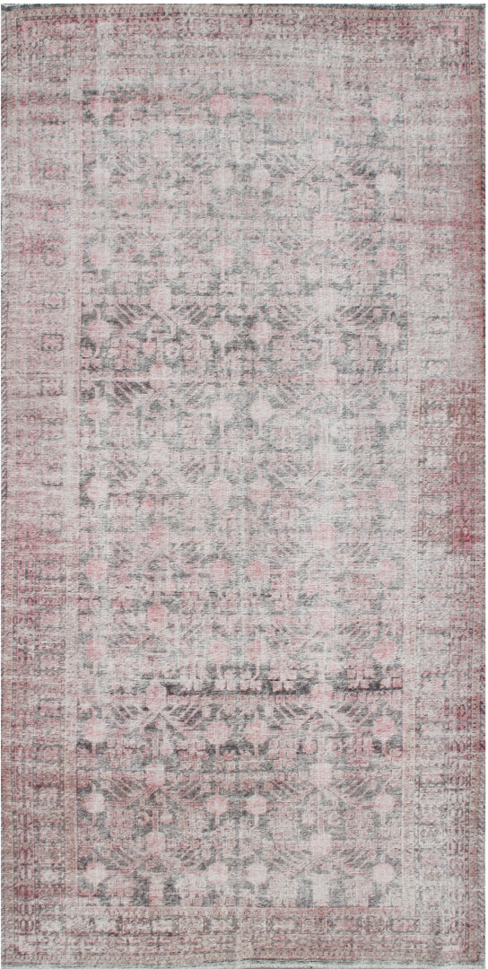 Vintage Wool Rug | Washed-out Pink Antique Samarkand