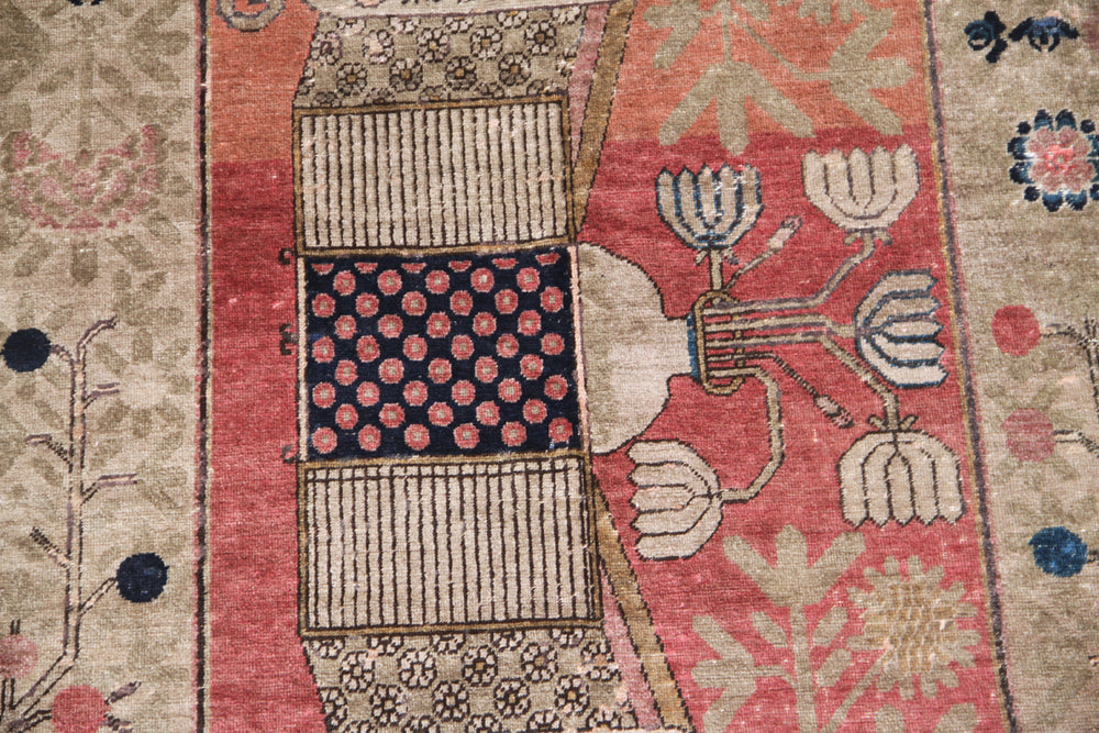 Vintage Wool Rug |Samarkand | Pictorial Tapestry