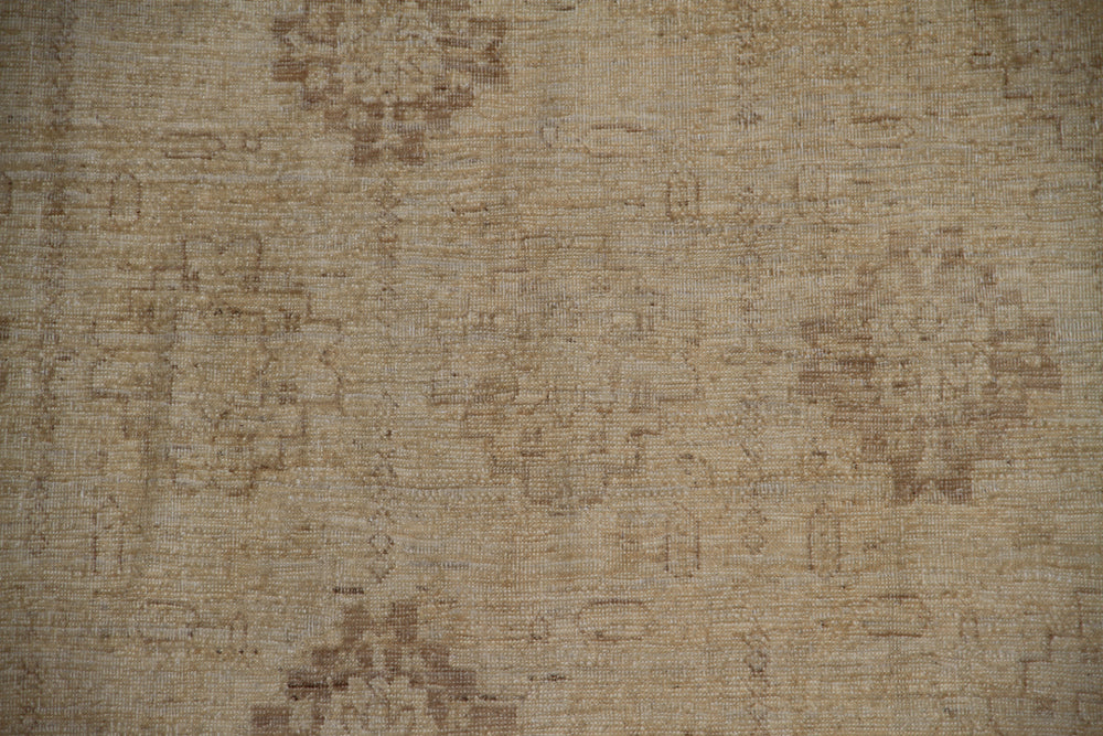 5'x6' Vintage-Style Hand-Knotted Afghan Rug | Persian Floral in Earthtones | Ariana Rugs