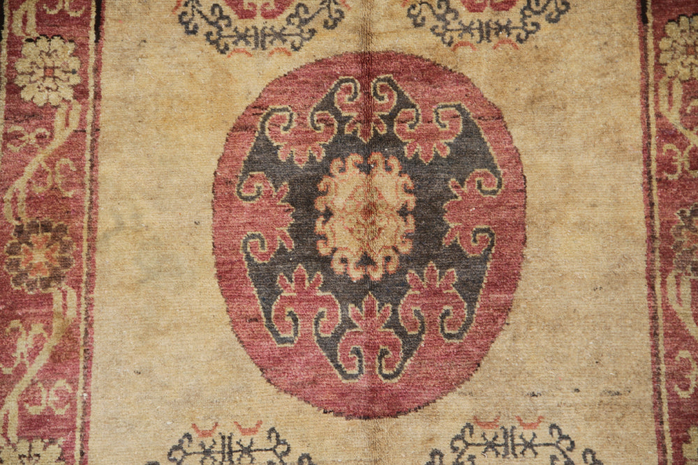 5'x8' Antique Samarkand Rug | Vintage Khotan Area Rug