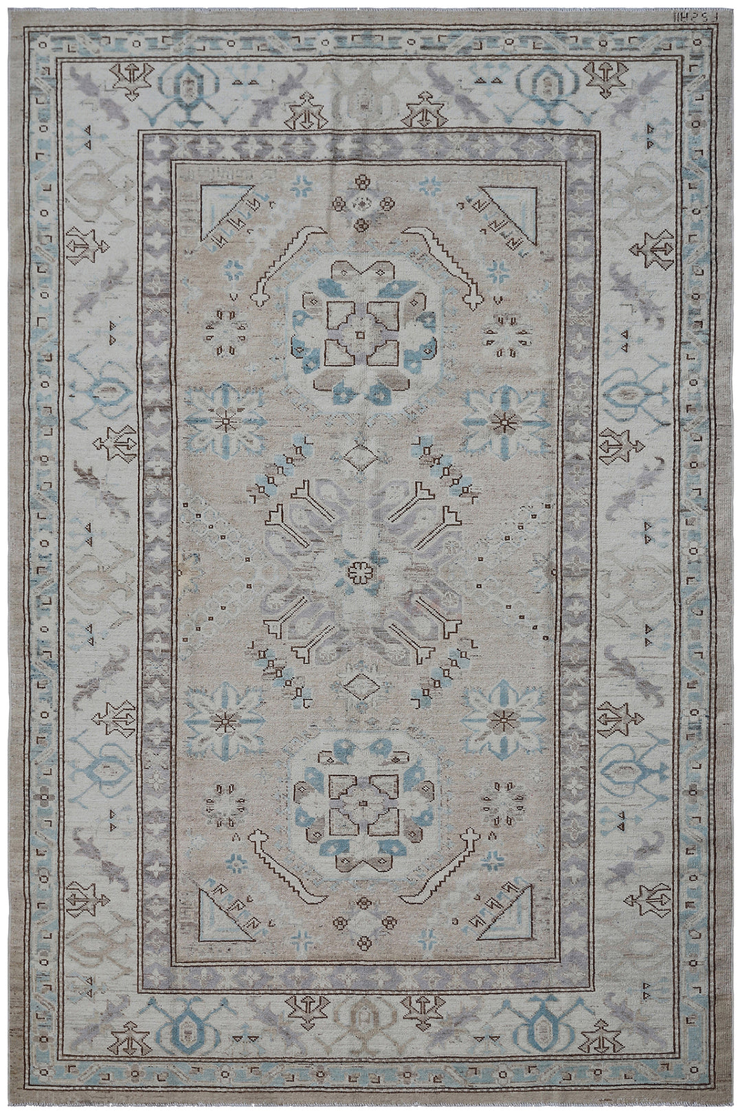 5'x8' Small Wool Rug | Caucasian Design Area Rug