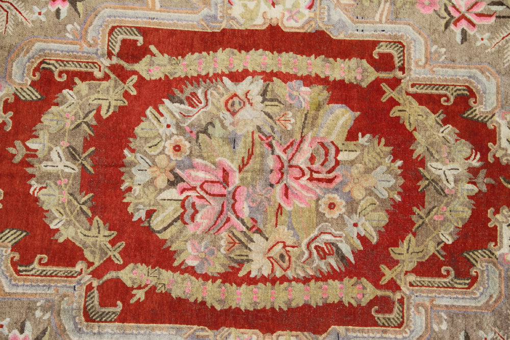 5'x9' Vintage Samarkand Yarkand Wool Area Rug