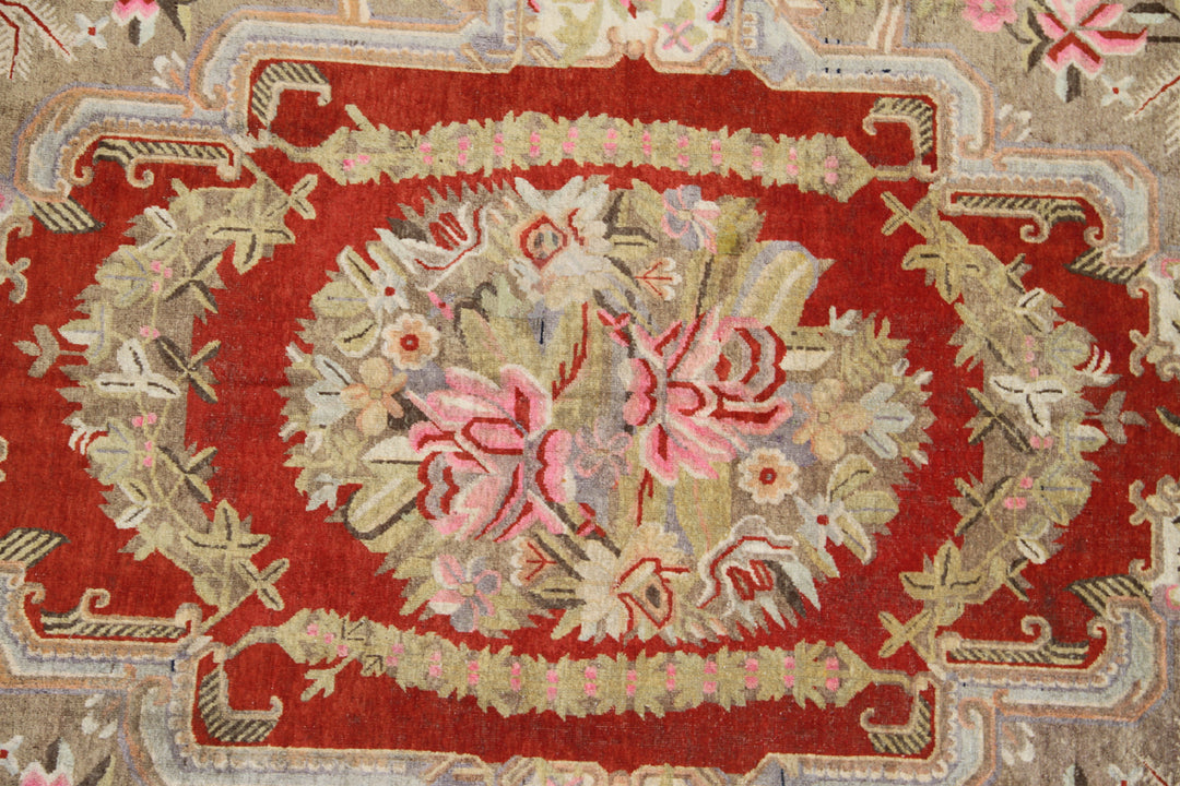 5'x9' Vintage Samarkand Yarkand Wool Area Rug