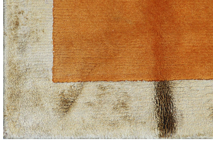 6' x 8' Ariana Modern Geometric Rug Hand-Knotted Wool Rug with Silk Highlights