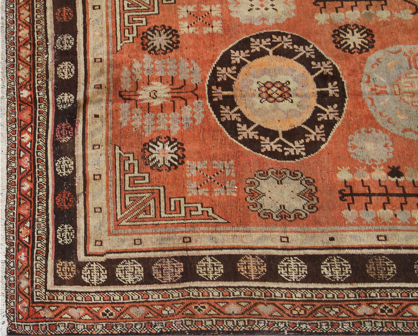 6'x10' Early 20th Century Khotan Samarkand Rug