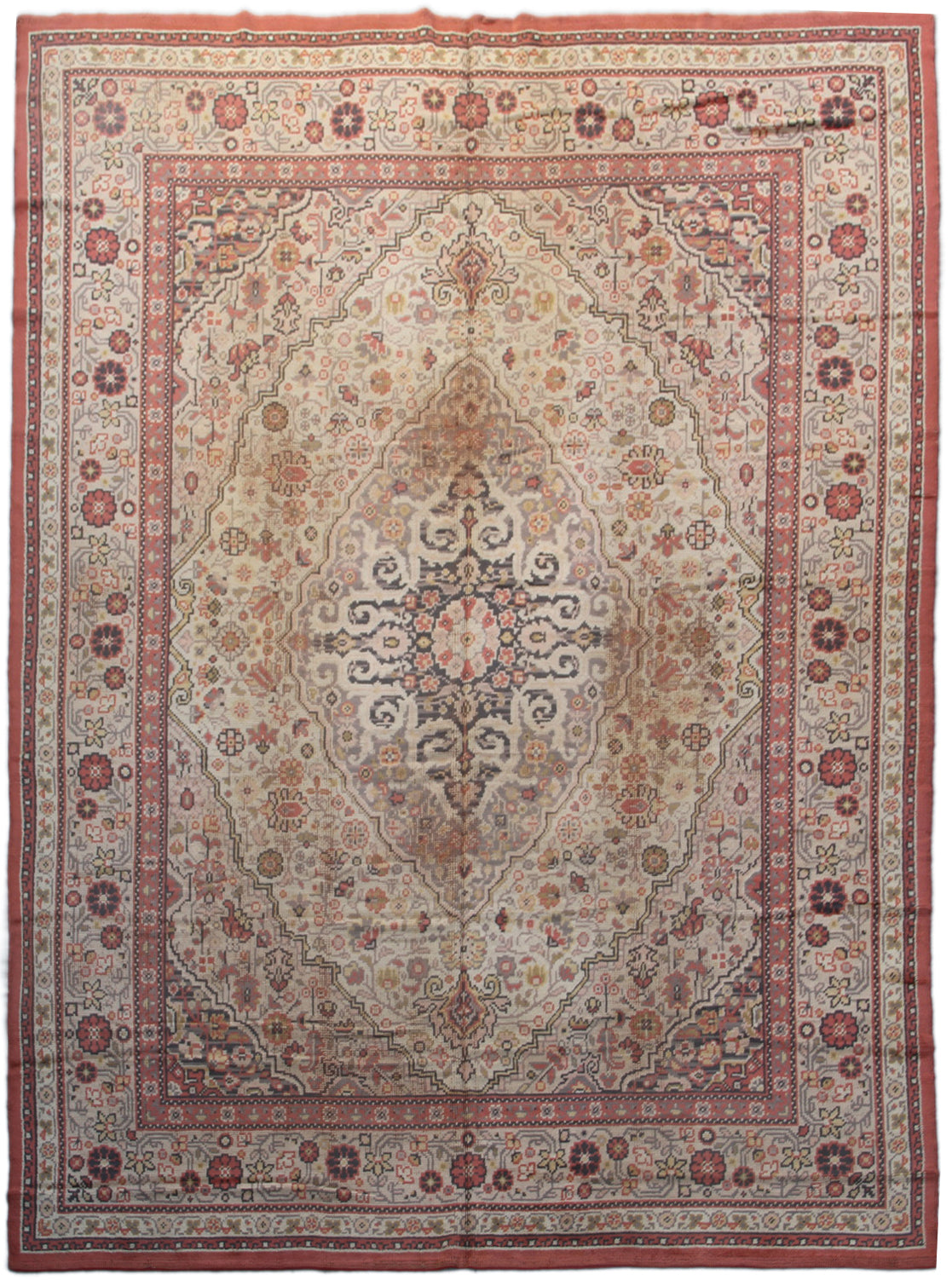 11'x15' Vintage European Persian Design Rug