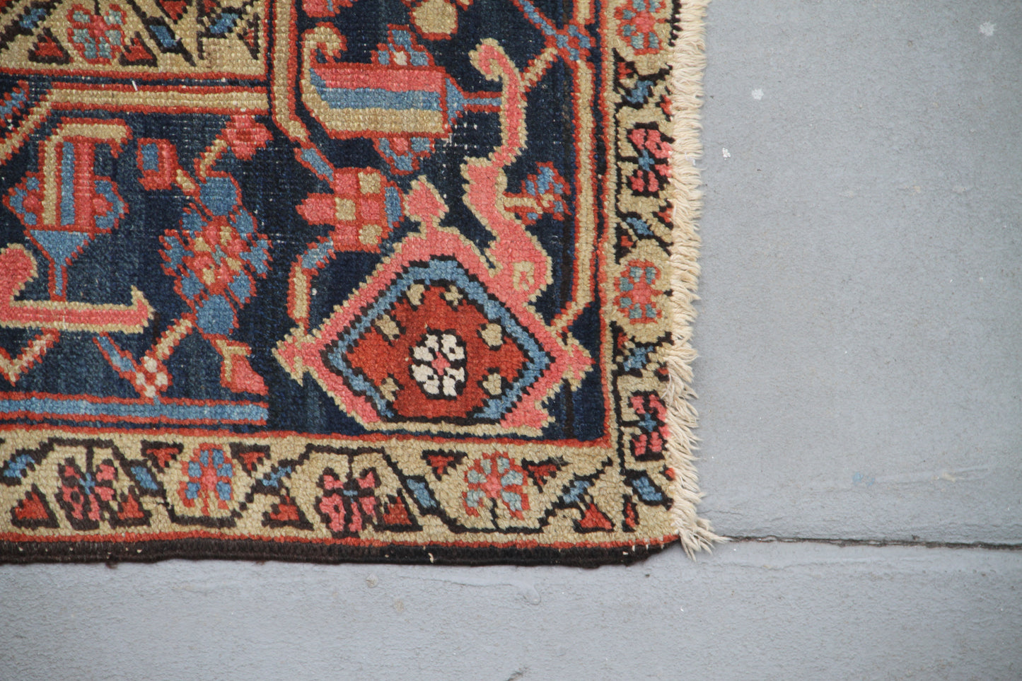8'x11' Antique All Over Design Persia Heriz Rug