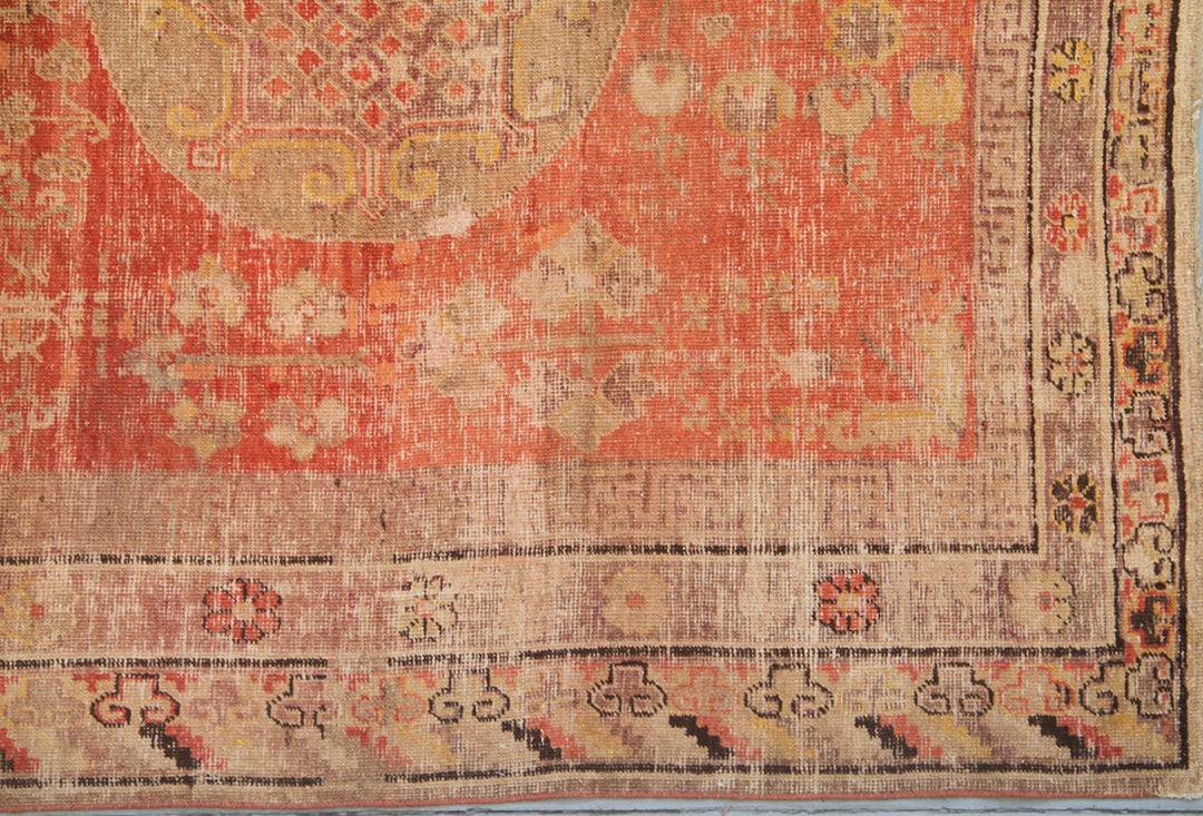 Vintage Wool Rug | Antique Samarkand Area Rug