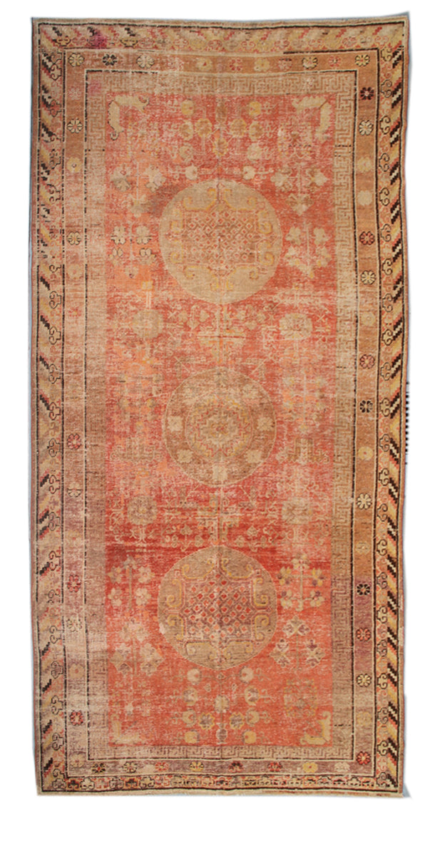 Vintage Wool Rug | Antique Samarkand Area Rug