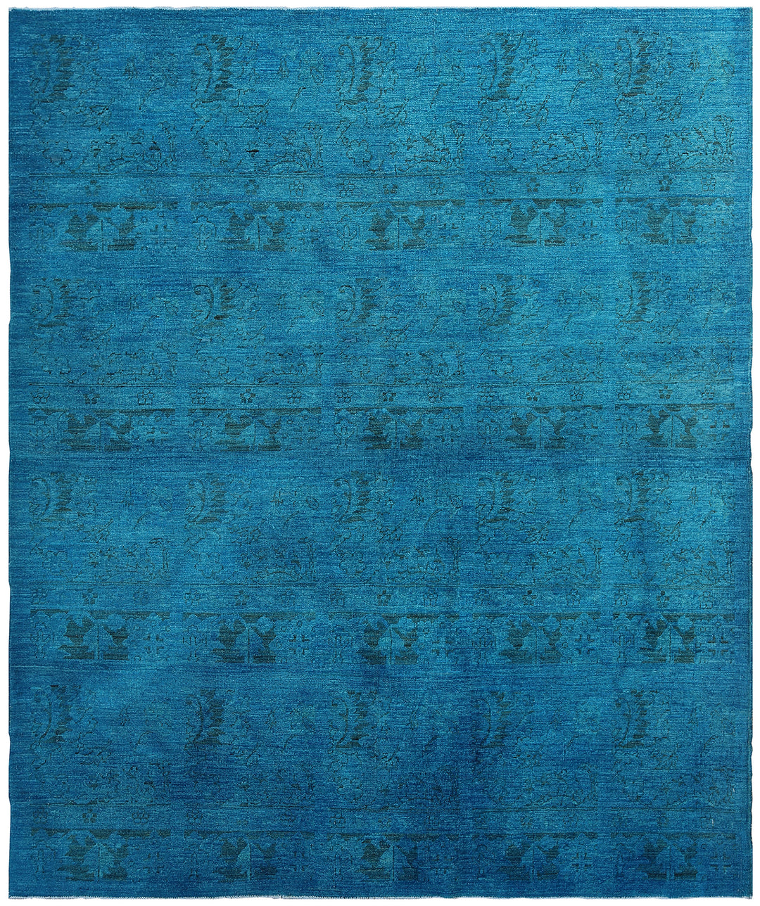 6'x7' Ariana Overdyed Rug | Blue Persian Design Rug