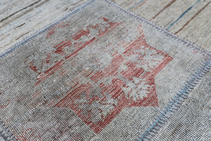 6'x8' Gray Ariana Patchwork Rug | Handcrafted Wool Area Rug