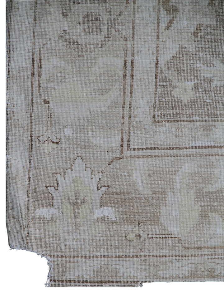 6'x8' Hand-Knotted Afghan Floral Rug | Washed Pale Tones | Ariana Vintage