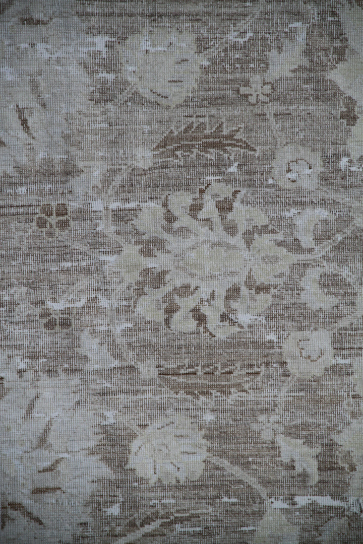 6'x8' Hand-Knotted Afghan Floral Rug | Washed Pale Tones | Ariana Vintage