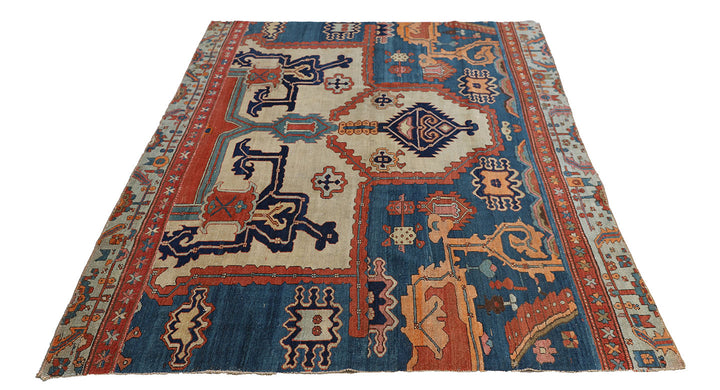 6'x9' Antique Persian Heriz Fragment Ariana Rugs
