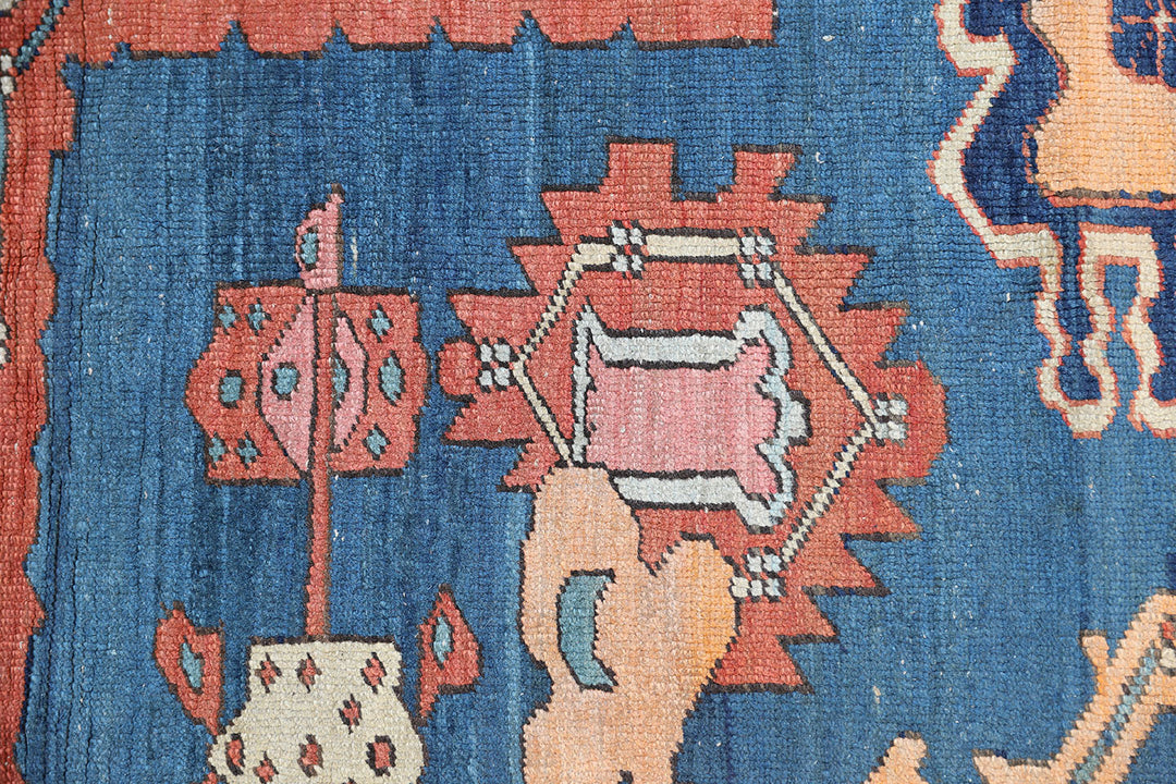 6'x9' Antique Persian Heriz Fragment Ariana Rugs