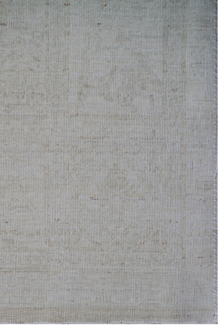 6'x9' Hand-Knotted Afghan Floral Rug | Washed Pale Tones | Vintage Rug